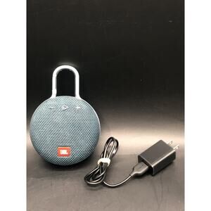JBL JBLCLIP3BLU Clip 3 Waterproof Bluetooth Speaker - Ocean Blue Read Descrip
